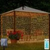 300 LED Solar Curtain Light Outdoor Remote Control 8 Lighting Modes Fairy Lights, IP65 Waterproof Copper Wire Lights For Christmas Party Wedding Home Garden Wall Decorations (Warm)
