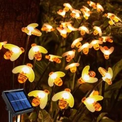 Wuchyu Upgraded 4-Pack Solar Firefly Fairy Lights For Outdoor Yard Decorations, Waterproof Solar Swaying Bee Stake Lights, Outside Solar Decorative Porch Lights For Garden Halloween Christmas Decor -Xmas Lighting Shop 71YjLZQiR3L. AC SL1500