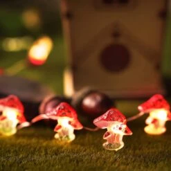 Mushroom Decor Lights 10 Ft 40 LEDs Mushroom Lights Battery Powered Mushroom Night String Lights With 8 Lighting Modes Remote Timer For Bedroom Winter Christmas Party Decoration -Xmas Lighting Shop 71YtV0qWYEL. AC SL1500