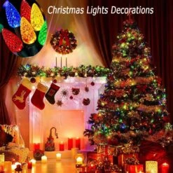 GENERIC STRAWCOR Strawberry Solar Christmas Lights Outdoor,50LED C6 Strawberry Solar Garden LED Lights Christmas Tree Decorations-Multicolor Solar Christmas Decor Lights For Tree, Home Decor -Xmas Lighting Shop 71Z KfSQyyL. AC SL1000