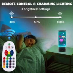 Lava Lamp For Kids, 16 Color Changing Jellyfish Lamp With Remote Control, Fish Aquarium Night Light Mood Table Lamp Bedroom Office Desktop Decoration Halloween Birthdays Christmas Holidays Presents -Xmas Lighting Shop 71Z5NdDvy3L. AC SL1500
