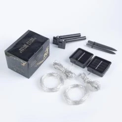 Hopolon Solar String Lights Outdoor, 2 Pack Each 33FT 100 LEDs Solar Powered Fairy Lights,Copper Wire Lights With 8 Modes For Patio Yard Trees Christmas Wedding Party Decor -Blue -Xmas Lighting Shop 71ZB2V2kV0L. AC SL1500