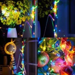 2 Pack Sound Activated Music String Lights,32.8ft 100LEDs 12 Modes Waterproof Copper Wire Multicolor AA Battery Powered String Lights With Remote Control For Bars,Parties,Christmas,Wedding Dance -Xmas Lighting Shop 71ZIAKM5rAL. AC SL1100