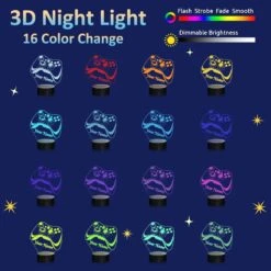Attivolife Personalized 3D Game Theme Night Light, Table Desk Lamp Engraved Name Letter, Multicolor Custom LED Best Home Decor Birthday Christmas Gifts Toys For Boys Girls Kids 11 Attivolife Personalized 3D Game Theme Night Light, Table Desk Lamp Engraved Name Letter, Multicolor Custom LED Best Home Decor Birthday Christmas Gifts Toys For Boys Girls Kids -Xmas Lighting Shop 71Zht0ANEtL. AC SL1500
