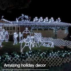 Suddus 66ft 200 LED Outdoor String Lights, White Fairy Lights Battery Operated With Remote, Led Twinkle Lights For Bedroom, Wreath, Patio, Tapestry, Backyard, Garden, Christmas, Party, Indoor -Xmas Lighting Shop 71Zz6Zv8h5L. AC SL1500