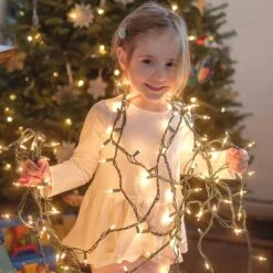 Christmas Lights, 150 Count 33 FT Christmas Mini String Lights, Green Wire Fairy Lights, 120V UL Certified Connectable Xmas Tree Lights For Patio, Holiday, Party, Outdoor Indoor Decoration, Warm White -Xmas Lighting Shop 71a3kCU1yYL. AC SL1500