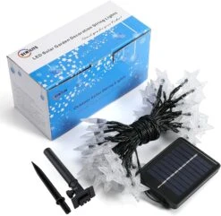 SEMILITS Outdoor Solar String Lights 30Ft 50LED Star Fairy String Lights For Room Decor Garden Christmas Decorative House Lights(Blue) -Xmas Lighting Shop 71aFSoqm7TL. AC SL1500