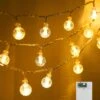 Ankilo [2 Pack] Newest Globe String Lights, 3M 30 LED Battery Powered Fairy Light, 2 Modes Hanging Light Decorative Christmas Lights For Bedroom, Wedding, Party, Patio, Festival