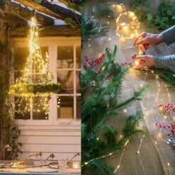 ZNYCYE Solar String Lights Outdoor, 8 Modes 220 Led Multi Strand Fairy Lights Waterproof, Warm White Watering Can Lights Firefly Bunch Lights For Garden Patio Tree Christmas Party Wedding Decoration -Xmas Lighting Shop 71ahmI7zM5L. AC SL1000