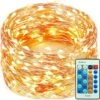 Decute 300Led 99FT Copper Wire Christmas Fairy String Lights Dimmable With Remote Control Starry Lights With UL Cerficated Decorative For Party Wedding Bedroom Christmas Tree Warm White
