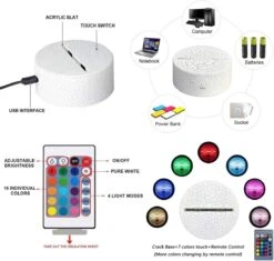 ALLODUCK 3D Illusion Night Light - 2 Pattern 16 Color Change Decor Lamp With Remote Control Kids Bedroom Decoration, Creative Lighting Christmas Gifts For Kids -Xmas Lighting Shop 71bUlCpZJDL. AC SL1200