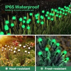 X-GiftKey Green Firefly Garden Decorations Solar Swaying Lights Outdoor - 16LED Wind Dance Green Lights With Holiday Decor,Starburst Swaying Solar Garden Lights For Yard Patio Lawn Christmas Decor -Xmas Lighting Shop 71bVlrQRG0L. AC SL1000