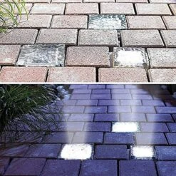 LED Ice Cube Lights,Solar Glass Brick Light,LED Landscape Light Buried Light Square Cube,Frosted Glass Light For Outdoor Path Road Yard Christmas 4 Pcs(Cold White) -Xmas Lighting Shop 71bc44g1PJL. AC SL1000