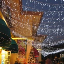 YASENN Icicle Lights 300 Led String Lights 29.5Ft Christmas Lights Connectable 8 Lighting Modes Multifunction With Timer Plug For Christmas Garden Patio Eave Roof Wall Decorations(Cool White) -Xmas Lighting Shop 71bt2e PWoL. AC SL1500