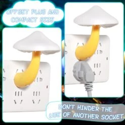 20 Pcs LED Color Changing Mushroom Night Light, Cute 7 Color Sensor Mushroom Shaped Plug In Lamp, Christmas Mushroom Gift, Decorative Mushroom Light Decor For Kids Adults Room Bedroom Thanksgiving -Xmas Lighting Shop 71cJdiWSgmL. AC SL1500