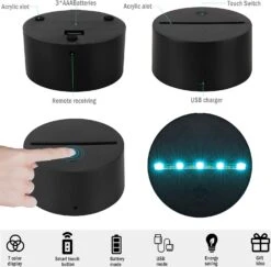 3D Illusion Mermaid Night Lights, Table Lamp USB Powered 7 Colors LED Night Lamp With Smart Touch Ideal For Girls Mermaid Birthday Christmas Gift Room Decor -Xmas Lighting Shop 71cXf4lWSPL. AC SL1500