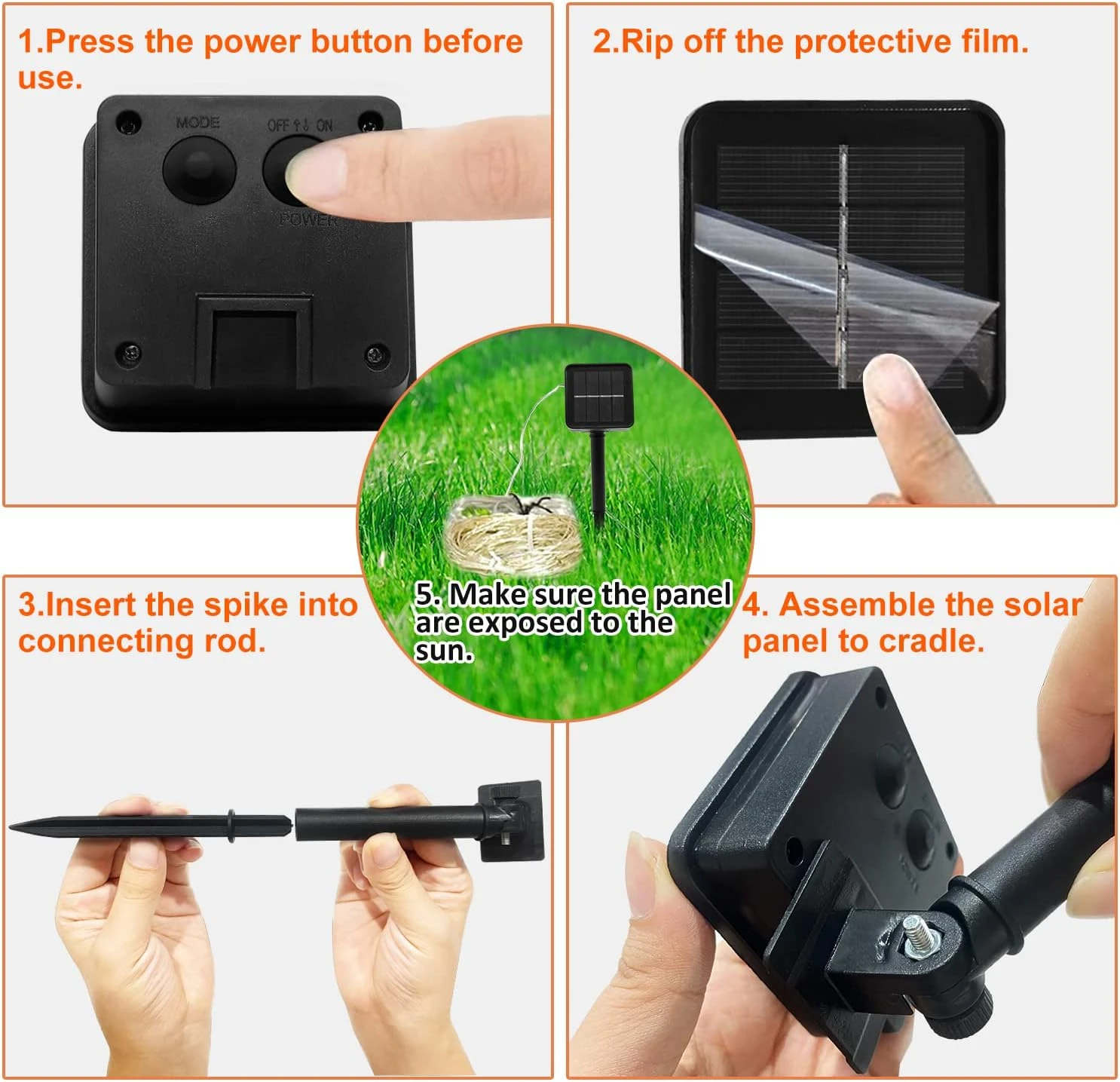 VOOKRY 10 Strands 200 LEDs Solar Fairy Lights Outdoor Waterproof, Solar Powered String Lights 8 Modes Twinkle Lights Firefly Lights For Christmas Patio Party Wedding Tree Yard Decorations(Warm White) 3 VOOKRY 10 Strands 200 LEDs Solar Fairy Lights Outdoor Waterproof, Solar Powered String Lights 8 Modes Twinkle Lights Firefly Lights For Christmas Patio Party Wedding Tree Yard Decorations(Warm White) - Image 3