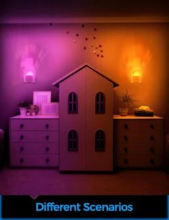 Emeritpro Night Lights Plug Into Wall 【2 Pack】, Night Light For Kids, LED Night Light With Dusk To Dawn Sensor Brightness Warm White Adjustable RGB Mode Nightlight Christmas Gifts For Baby, Childrens -Xmas Lighting Shop 71cx9W7sn7L. AC SL1500