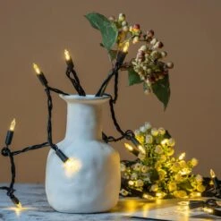 YULETIME Warm White LED Christmas Lights With Black Wire, 66 Feet 200 Count UL Certified Commercial Grade LED Halloween String Light Set (Warm White - Black Wire) -Xmas Lighting Shop 71d6AnFPQpL. AC SL1500