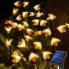 Wuchyu Upgraded 4-Pack Solar Firefly Fairy Lights For Outdoor Yard Decorations, Waterproof Solar Swaying Bee Stake Lights, Outside Solar Decorative Porch Lights For Garden Halloween Christmas Decor