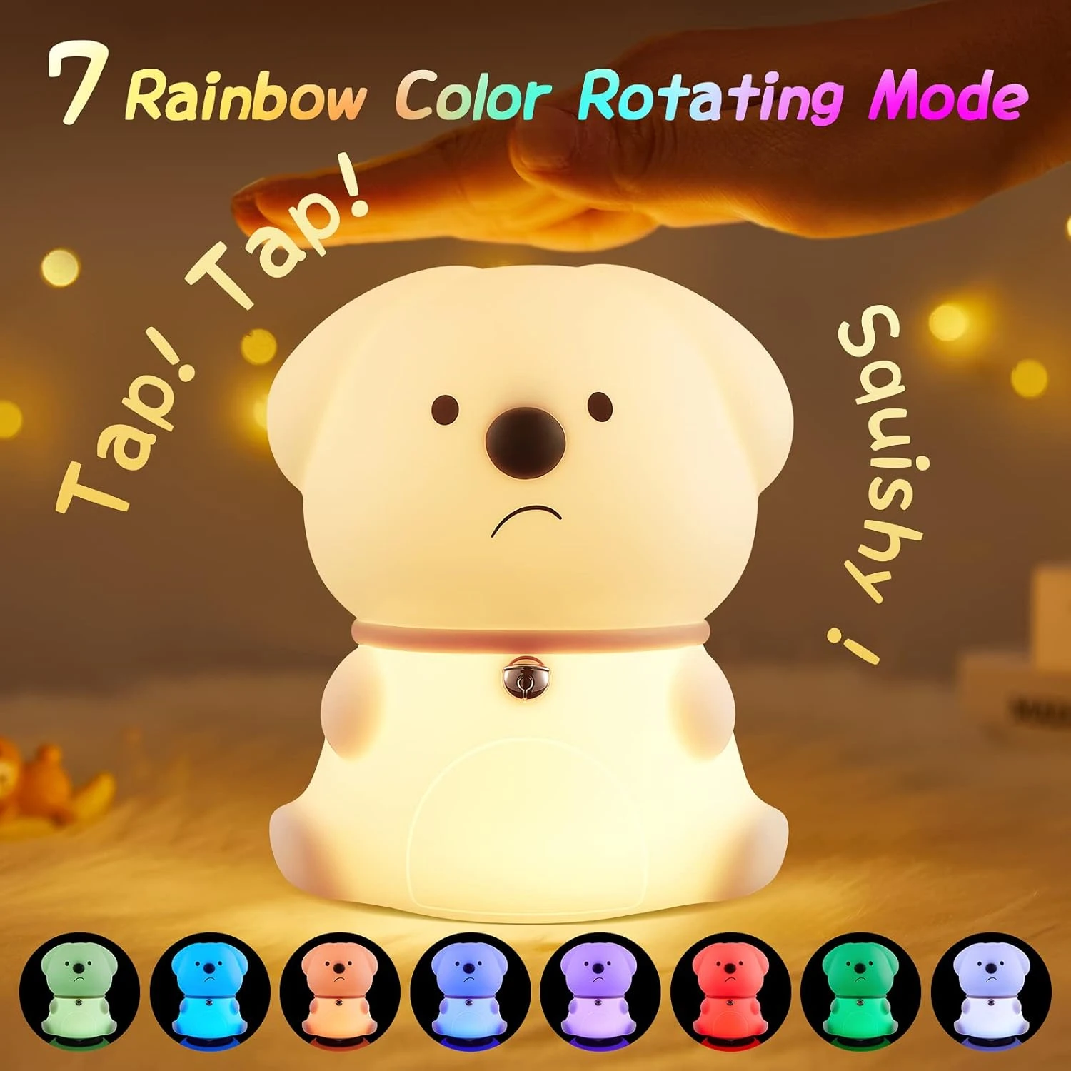 Cute Night Lights For Kids Room, Kids Night Lights For Bedroom, Boys Girls LED Night Light For Kids Christmas Gifts, Portable Toddler Night Light, Dog Animal Night Light For Children Baby Room 2 Cute Night Lights For Kids Room, Kids Night Lights For Bedroom, Boys Girls LED Night Light For Kids Christmas Gifts, Portable Toddler Night Light, Dog Animal Night Light For Children Baby Room - Image 2