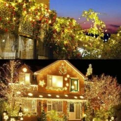 Twinkle Star 300 LED Christmas Mini String Lights, 99 FT Fairy Lights With Safe Adapter For Indoor Outdoor Home Garden Party Christmas Decoration, Warm White -Xmas Lighting Shop 71e6KwZzivL. AC SL1001