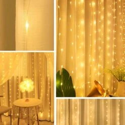 SUNNEST Curtain String Light Christmas 300 LED 8 Lighting Modes Fairy Lights Remote Control USB Powered Waterproof Lights -Xmas Lighting Shop 71e9mrOCE4L. AC SL1500