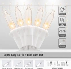 Oopswow YOUNGAR 23FT 200 Clear Icicle Lights Outdoor, Connectable Icicle Christmas Lights, Plug In Curtain String Lights For Indoor Wedding Party Holiday Xmas Yard Patio Window Decorations -Xmas Lighting Shop 71eIUlU7NIL. AC SL1500