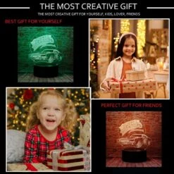 Cute 01 AUTO The Dukes Of Hazzard General Lee Car Anime Character 3D Optical Illusion LED Bedroom Decor Sleep Table Lamp With Remote 7 Colors Visual Night Light Birthday Christmas Gifts For Kids -Xmas Lighting Shop 71f3wtPtIL. AC SL1000