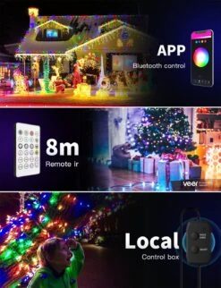 Popotan Outdoor String Lights, Color Changing Waterproof Christmas Lights With Remote Works With Amazon Echo, App Controlled Music Sync Led String Lights For Indoor Outdoor Decor (16.4 FT) 16 Popotan Outdoor String Lights, Color Changing Waterproof Christmas Lights With Remote Works With Amazon Echo, App Controlled Music Sync Led String Lights For Indoor Outdoor Decor (16.4 FT) -Xmas Lighting Shop 71fEVOym0 L. AC SL1500