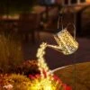 Solar-Outdoor-Lights For Yard, Solar-Watering-Can With Cascading-Lights, Solar-Garden-Lights For Patio-Garden-Decor, Solar-Pathway-Lights Outdoor-Decor For Holiday-Festival- Halloween-Christmas, Etc