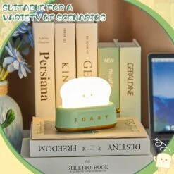 Amylove Toaster Lamp Cute Toast Night Lamp Mini Lamp Night Light Lamp Rechargeable Table Night Lamp For Kids Room Table Desk Bedroom Decorations Christmas Festival Gift -Xmas Lighting Shop 71gq2jbxduL. AC SL1500
