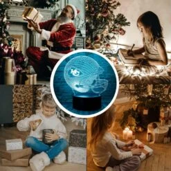 Cute Chiefs Football Helmet 3D Optical Illusion LED Bedroom Decor Sleep Table Lamp With Remote 7 Colors Acrylic Visual Night Light Birthday Christmas Gifts For Kids KC Men Women -Xmas Lighting Shop 71gtsz8nVxL. AC SL1000