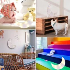 Vicila LED Moon Shaped Marquee Signs, Light Up Moon Night Lights Battery Operated Crescent Moon Lamp For Bedroom, Christmas, Birthday Party Decor-Moon(White) -Xmas Lighting Shop 71gvr0kYfYL. AC SL1000