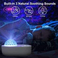 Star Projector 3 In 1 Galaxy Night Light Projector With White Noise And Bluetooth Speaker For Home Bedroom Decor, Remote Control, Christmas Birthday Gifts For Kids Women Man - White -Xmas Lighting Shop 71hPpTrNAXL. AC SL1500