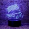 Cute 01 AUTO The Dukes Of Hazzard General Lee Car Anime Character 3D Optical Illusion LED Bedroom Decor Sleep Table Lamp With Remote 7 Colors Visual Night Light Birthday Christmas Gifts For Kids