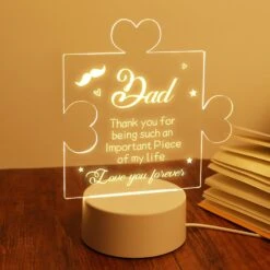 BeauGift Gifts For Dad Engraved Night Light, Dad Gifts From Daughter Son, Dad Birthday Gift From Daughter Son, To My Dad Gifts Best Dad Ever, Thanksgiving Christmas Gifts For Dad