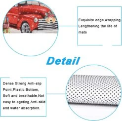 Ikfashoni 4 Pcs Christmas Shower Curtains Set With Non-Slip Rugs, Toilet Lid Cover And Bath Mat, Vintage Wooden Snowflake Shower Curtain With 12 Hooks, Xmas Tree Red Truck Shower Curtain For Bathroom 12 Ikfashoni 4 Pcs Christmas Shower Curtains Set With Non-Slip Rugs, Toilet Lid Cover And Bath Mat, Vintage Wooden Snowflake Shower Curtain With 12 Hooks, Xmas Tree Red Truck Shower Curtain For Bathroom -Xmas Lighting Shop 71jAkziTKkL. AC SL1500