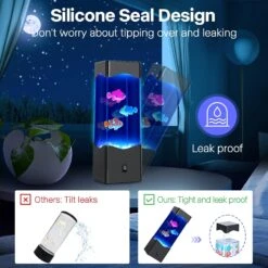 Gifts For Kids Adults, Multi-Color Fake Fish Lava Lamp, USB Powered Aquarium Night Lights, Home Office Room Desktop Decoration, Gift For Christmas, Birthdays, Halloween, Holidays -Xmas Lighting Shop 71jBkZsmFL. AC SL1500