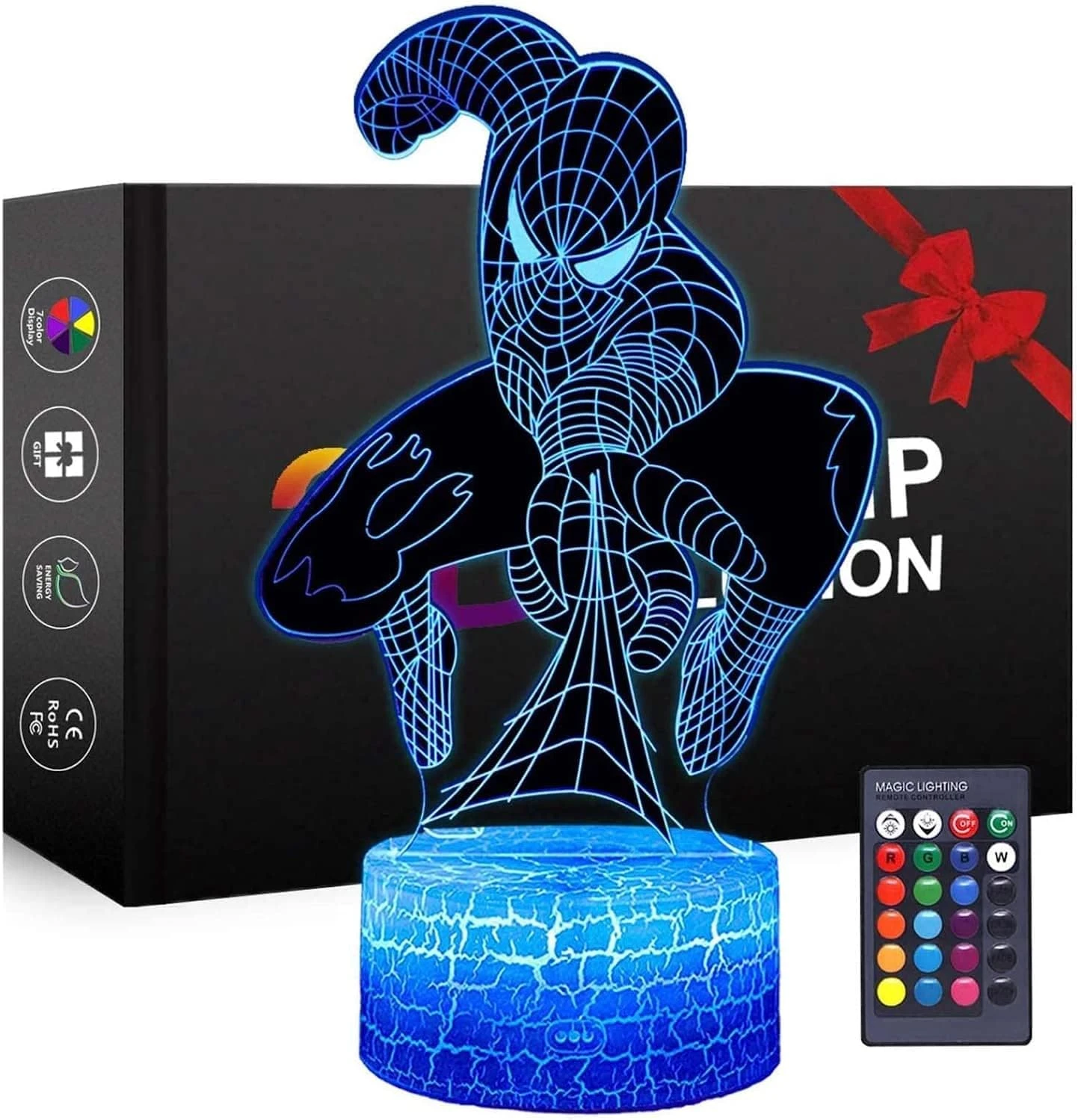 Night Light For Boys And Girls ,XXMANX 3D Nightlight Bedside Lamp 7 Colors Changing Touch & Remote Control Boys Toys Christmas Gifts For Men Kids (Remote & Touch 1 Night Light For Boys And Girls ,XXMANX 3D Nightlight Bedside Lamp 7 Colors Changing Touch & Remote Control Boys Toys Christmas Gifts For Men Kids (Remote & Touch