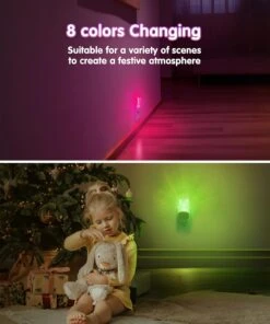 Night Light For Kids, Butterfly Night Light Plug Into Wall, LOHAS LED Night Light Dusk To Dawn, RGB+Soft White 3000K, Nightlight For Children Girls Room Decor, Christmas Birthday Gifts For Kids -Xmas Lighting Shop 71jRp3wO ZL. AC SL1500