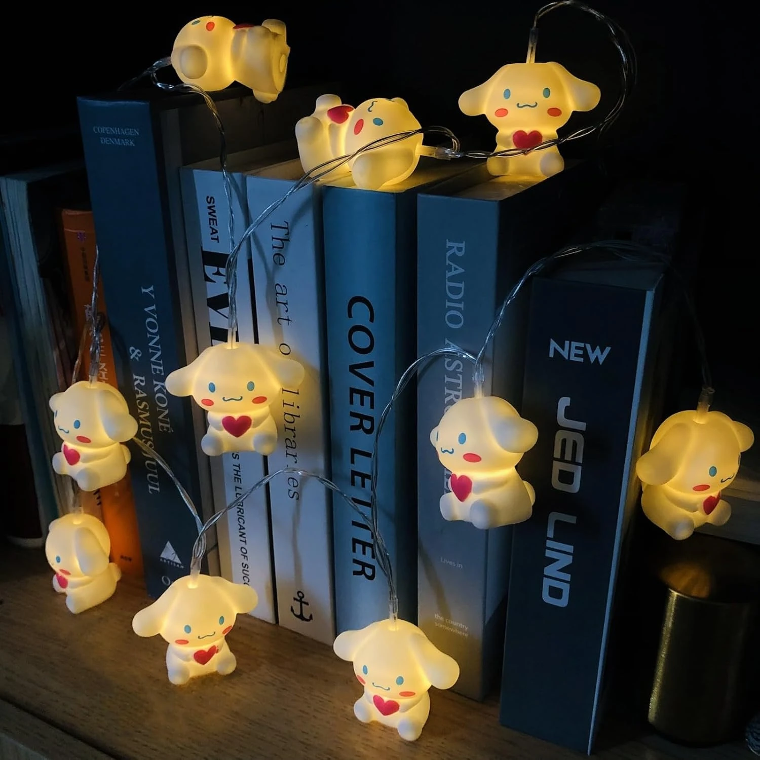 Cute Big Ear Dog Night Light Puppy Dog Lamp Cinnamoroll Light Fairy String Light For Boys Girls Bedroom Birthday Christmas Holiday Decor (1.65m/10led, Heart Dog) 6 Cute Big Ear Dog Night Light Puppy Dog Lamp Cinnamoroll Light Fairy String Light For Boys Girls Bedroom Birthday Christmas Holiday Decor (1.65m/10led, Heart Dog) - Image 6