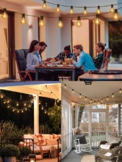 AVANLO Outdoor String Lights 100FT 2-Pack, Dimmable G40 Globe Patio String Lights With 54 Edison Bulbs Waterproof Hanging Outside Lights For Patio Backyard Bistro Wedding Cafe Party Christmas Decor -Xmas Lighting Shop 71kdk3VRZ L. AC SL1500