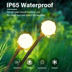 Brightever 【𝐔𝐩𝐠𝐫𝐚𝐝𝐞𝐝 Solar Lights Outdoor Waterproof - Swaying Solar Garden Lights, Firefly Lights With Highly Flexible Copper Wires, Yard Pathway Christmas Landscape Stake Lights, 2 Packs -Xmas Lighting Shop 71kyeUhRJUL. AC SL1500