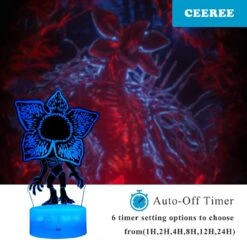 Eleven Figurine Night Light, Dustin Figurine Lamp (3 Patterns), 7 Color Change Decor Lamp With Remote, Dim, Timer, Stranger Gifts For Boy Kids Girls Christmas Birthday -Xmas Lighting Shop 71m38ZsoEML. AC SL1300