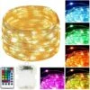 Led Fairy Lights Battery Operated 39Ft 120 LEDs Battery Powered Fairy Lights With Remote, Color Changing Twinkle Lights Battery Operated Fairy String Lights For Bedroom Party Halloween Christmas Decor