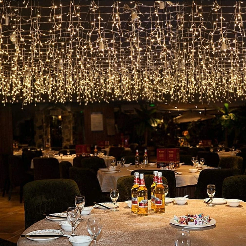 ZIMINGU Icicle Diwali Lights Outdoor, Christmas Hanging Window Curtains Dangling 16.4FT 216LEDs 8 Modes Weeping Willow Ceiling Fairy String L 6 ZIMINGU Icicle Diwali Lights Outdoor, Christmas Hanging Window Curtains Dangling 16.4FT 216LEDs 8 Modes Weeping Willow Ceiling Fairy String L - Image 6