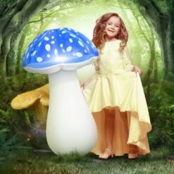 MeiGuiSha 4 Ft Christmas Solar Inflatables Outdoor Decorations, LED Light Up Mushroom Inflatable Christmas Blow Up Yard Decorations For Outside Courtyard Garden Lawn Indoor Xmas Holiday Party Decor -Xmas Lighting Shop 71nbyGAVWkL. AC SL1000