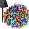 Jnaurb Solar String Lights Outdoor, 72ft 200 LED Solar Fairy Lights With 8 Modes, Waterproof Outdoor String Lights For Patio, Garden, Party, Christmas, Holiday Decorations (Multicolor)