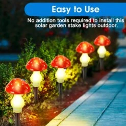 12 Pcs Outdoor Solar LED Mushroom Lamp Cute Mushroom Light Mushroom Solar Lights 8 Modes Waterproof Garden Lamp Outside Decor For Christmas Halloween Garden Yard Patio Pathway Lawn (Red) 12 12 Pcs Outdoor Solar LED Mushroom Lamp Cute Mushroom Light Mushroom Solar Lights 8 Modes Waterproof Garden Lamp Outside Decor For Christmas Halloween Garden Yard Patio Pathway Lawn (Red) -Xmas Lighting Shop 71nhAT05YFL. AC SL1500